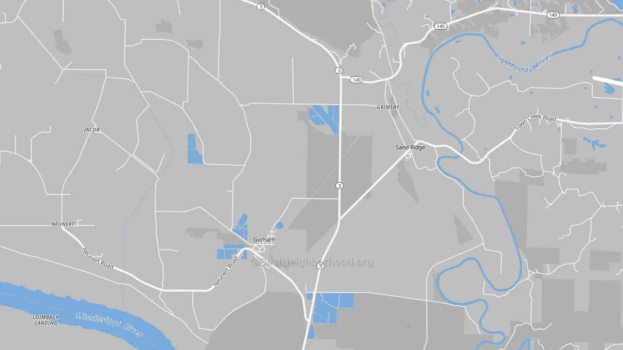 Transit Grade map of Gorham, IL