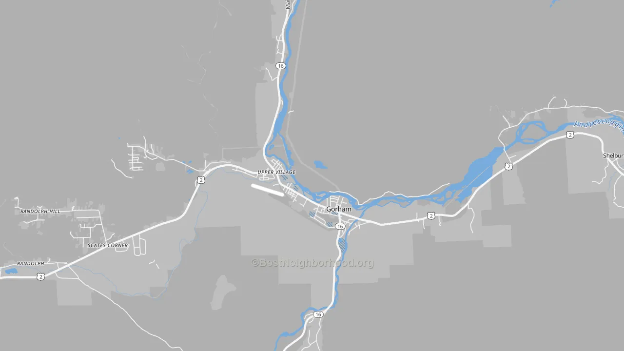 Transit Grade map of Gorham, NH