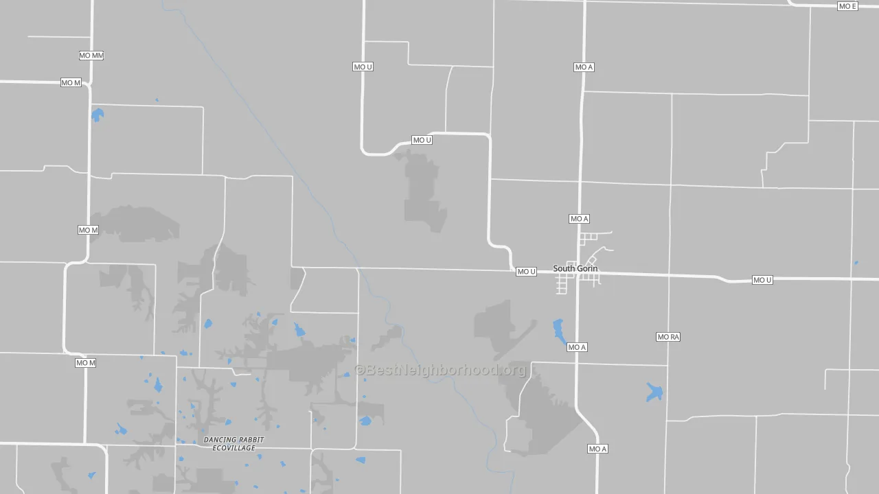 Transit Grade map of Gorin, MO