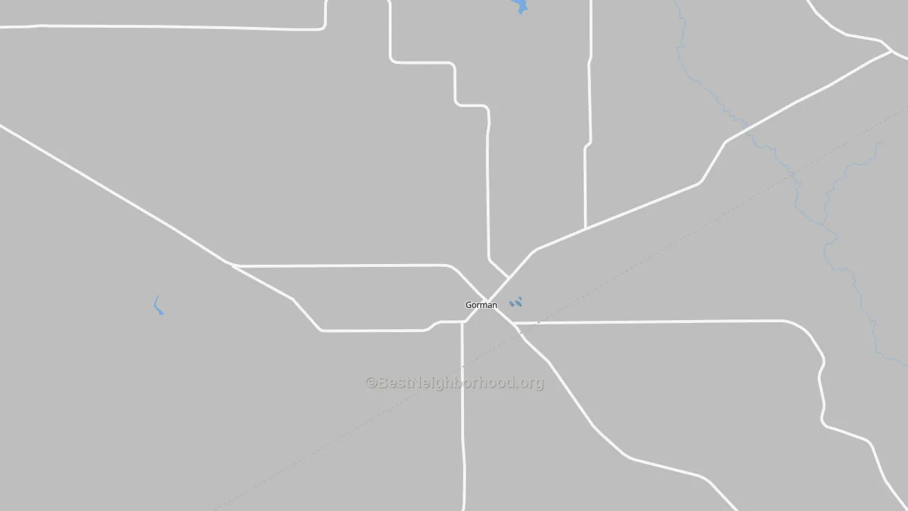 Transit Grade map of Gorman, TX