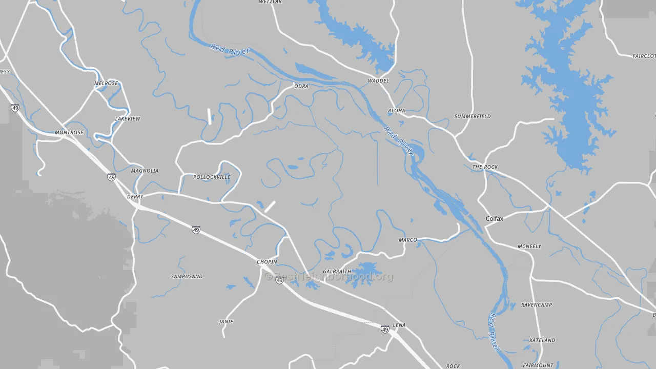 Transit Grade map of Gorum, LA