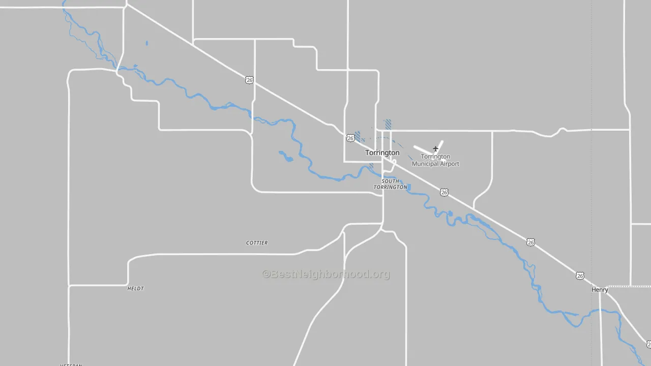 Transit Grade map of Goshen County, WY