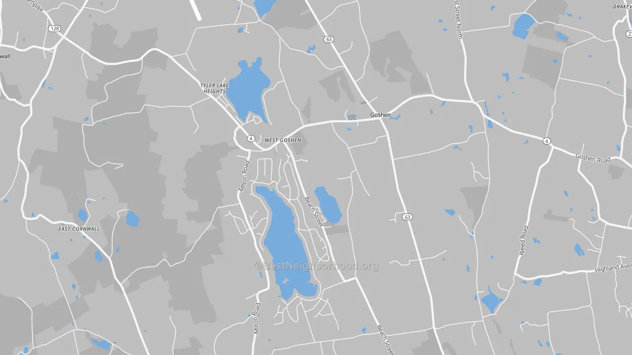 Transit Grade map of Goshen, CT