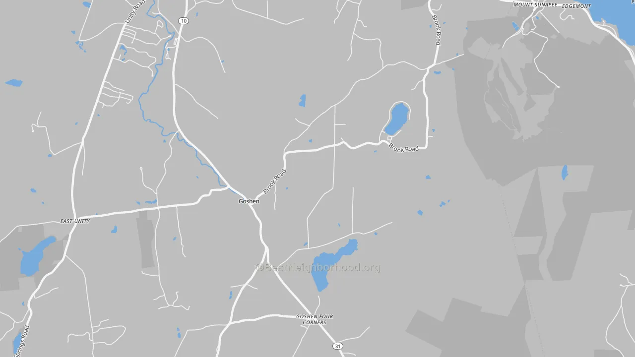 Transit Grade map of Goshen, NH