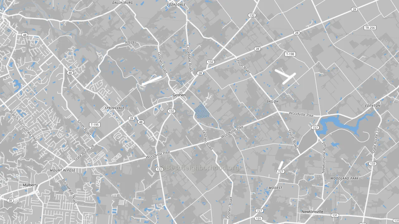 Transit Grade map of Goshen, OH
