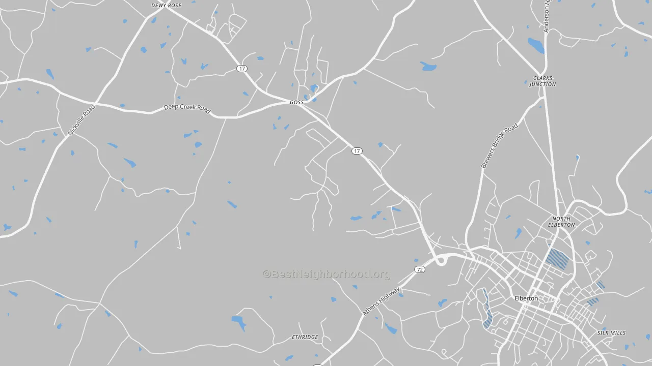 Transit Grade map of Goss, GA