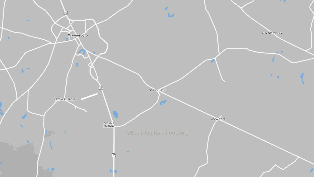 Transit Grade map of Gough, GA