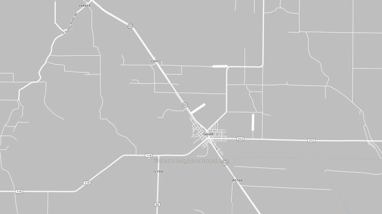 Transit Grade map of Gould, AR