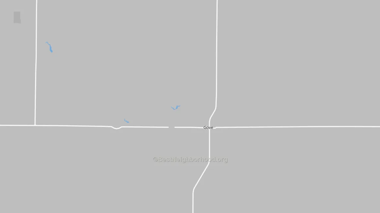 Transit Grade map of Gove City, KS