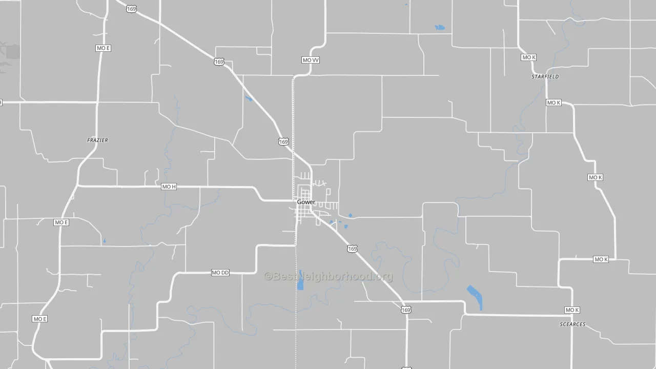 Transit Grade map of Gower, MO