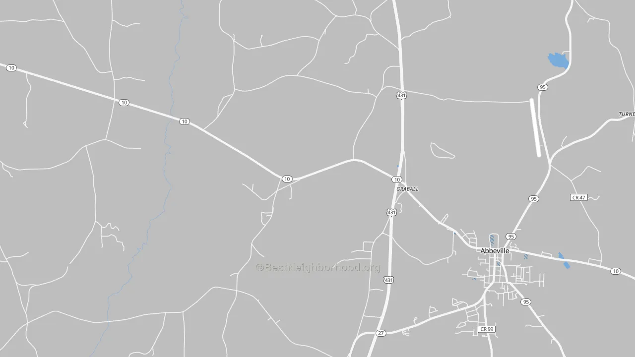 Transit Grade map of Graball, AL