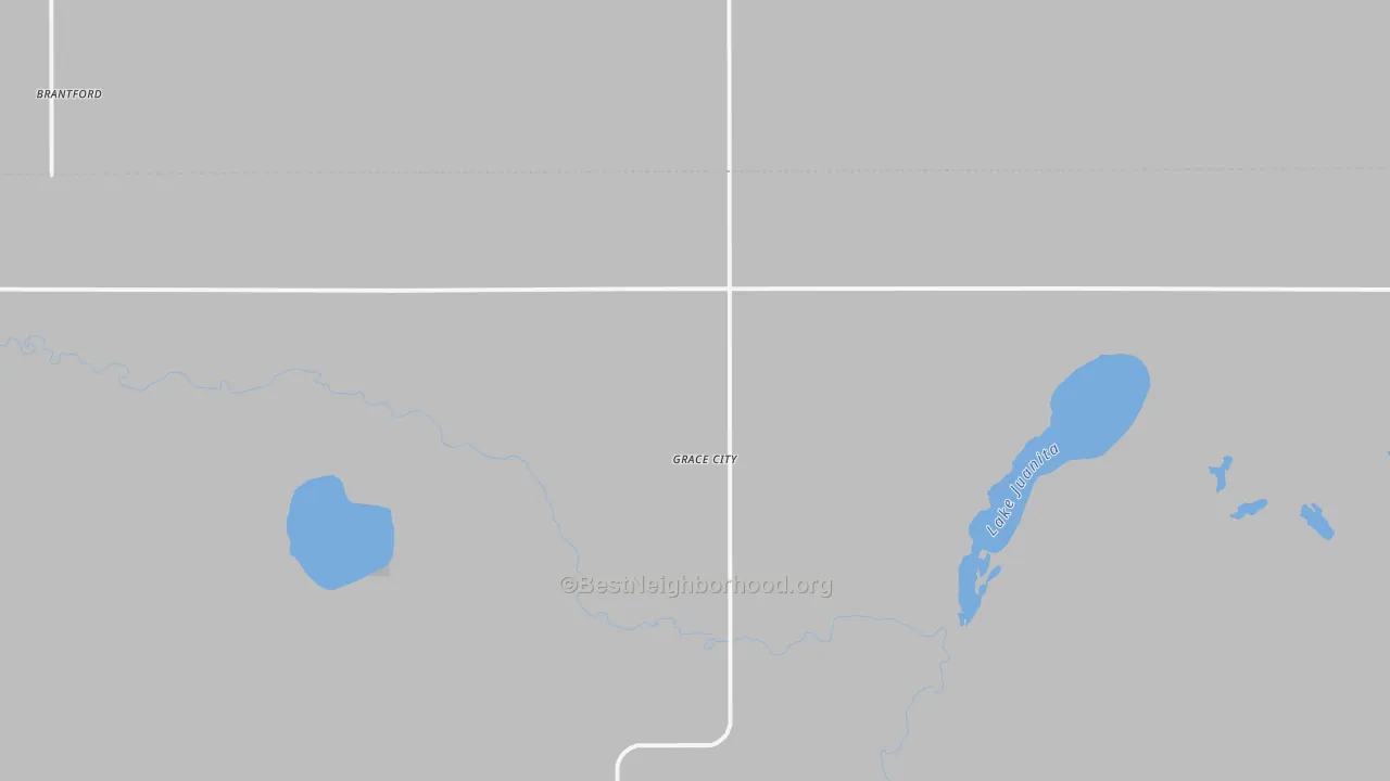 Transit Grade map of Grace City, ND