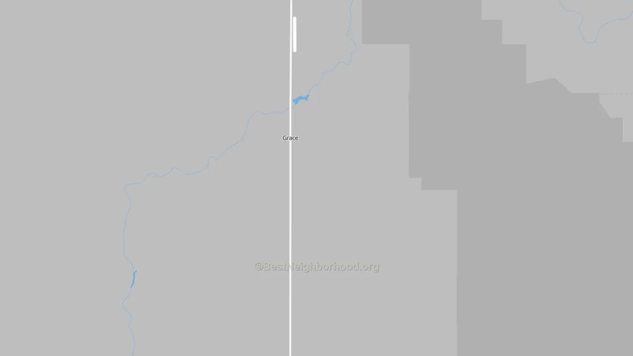 Transit Grade map of Grace, ID