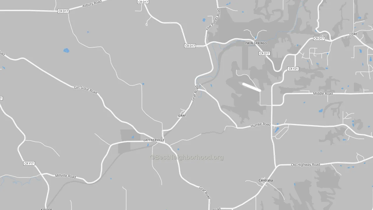 Transit Grade map of Graf, IA