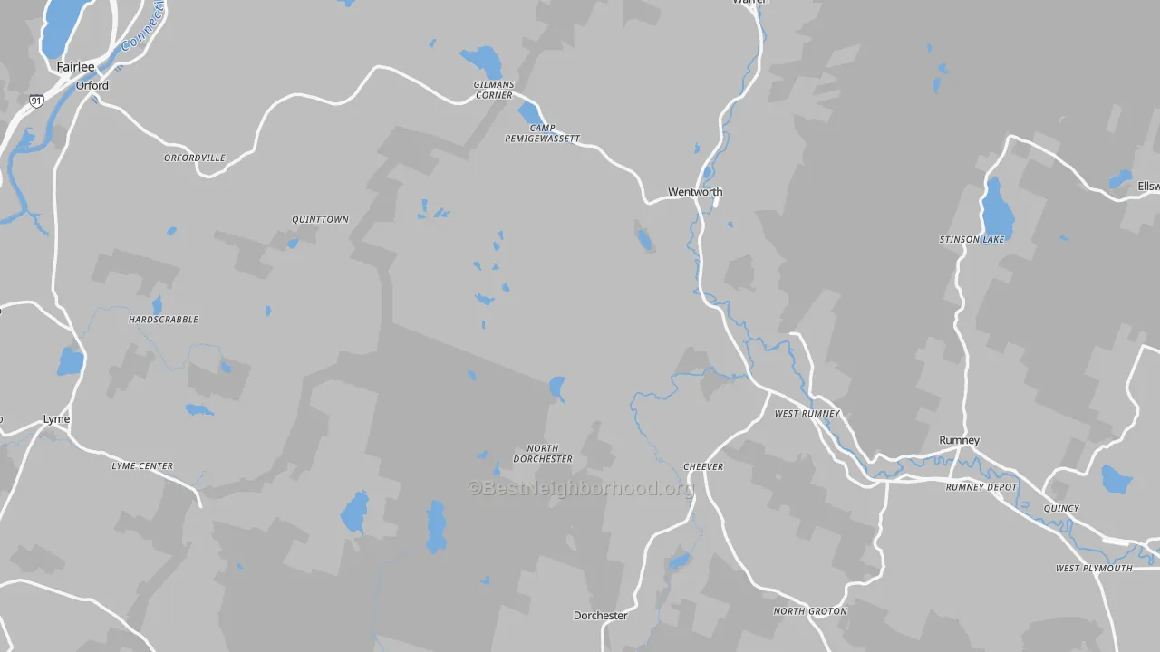 Transit Grade map of Grafton County, NH