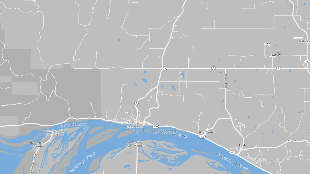 Transit Grade map of Grafton, IL