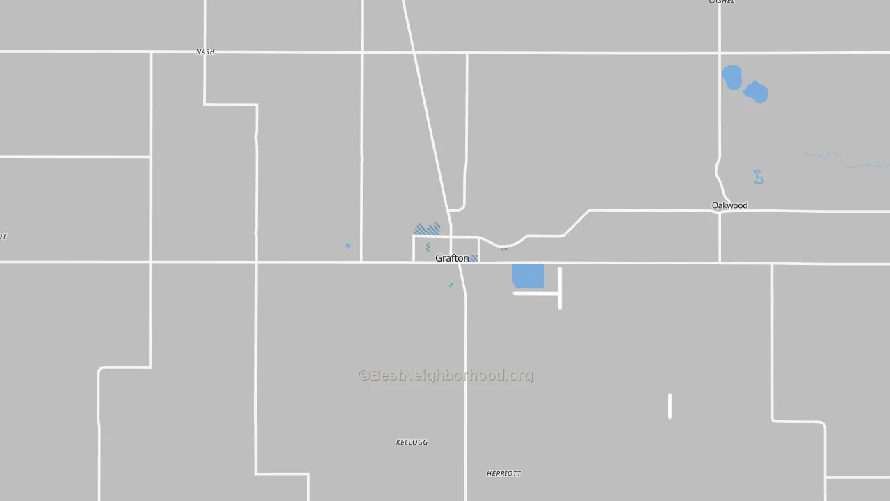 Transit Grade map of Grafton, ND