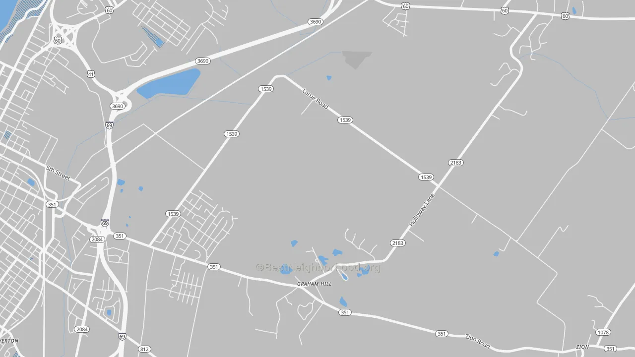 Transit Grade map of Graham Hill, KY