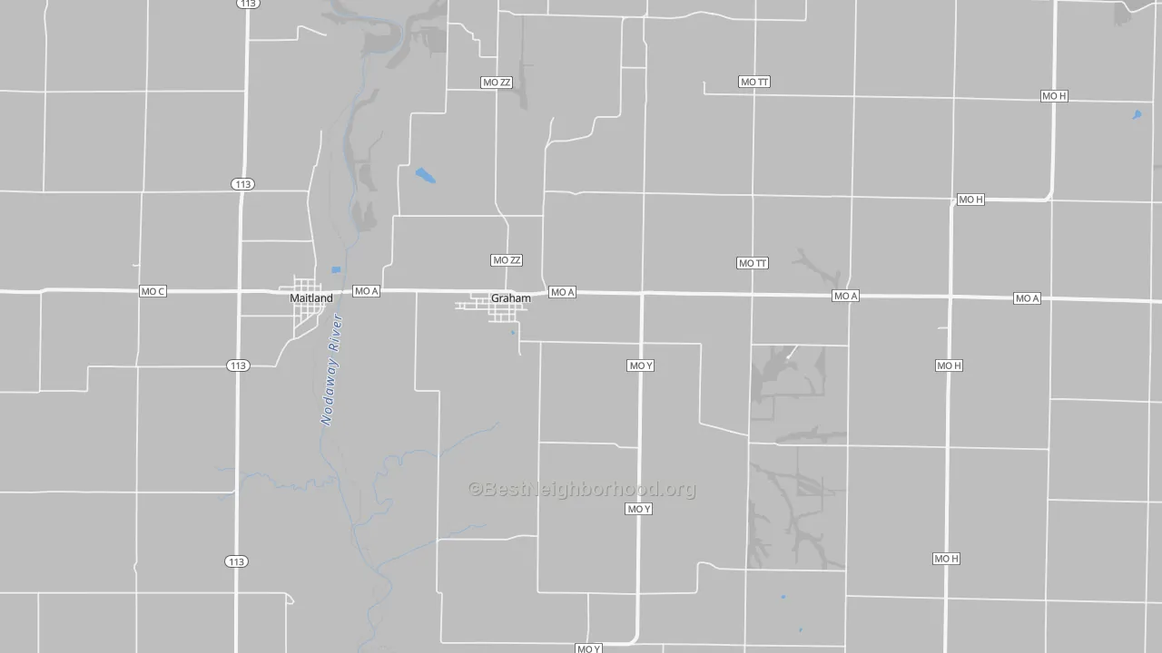 Transit Grade map of Graham, MO