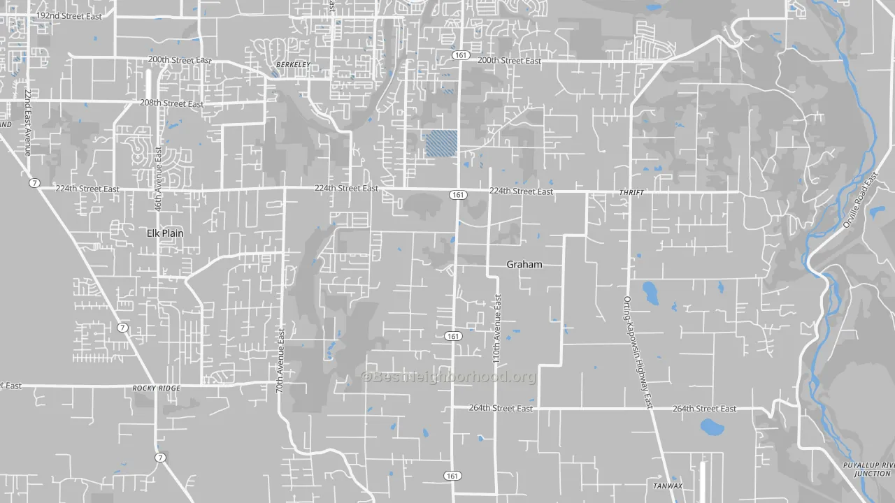 Transit Grade map of Graham, WA