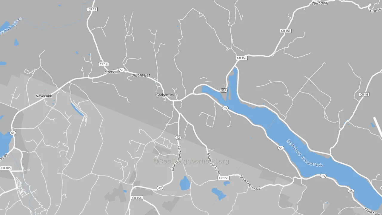 Transit Grade map of Grahamsville, NY