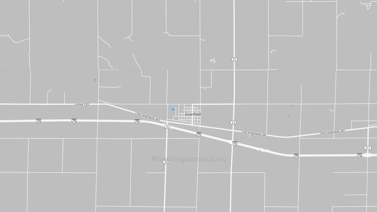 Transit Grade map of Grainfield, KS