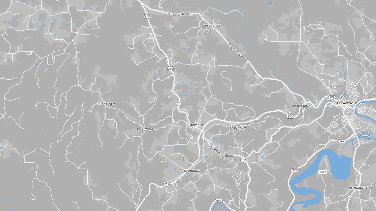 Transit Grade map of Grampian, PA