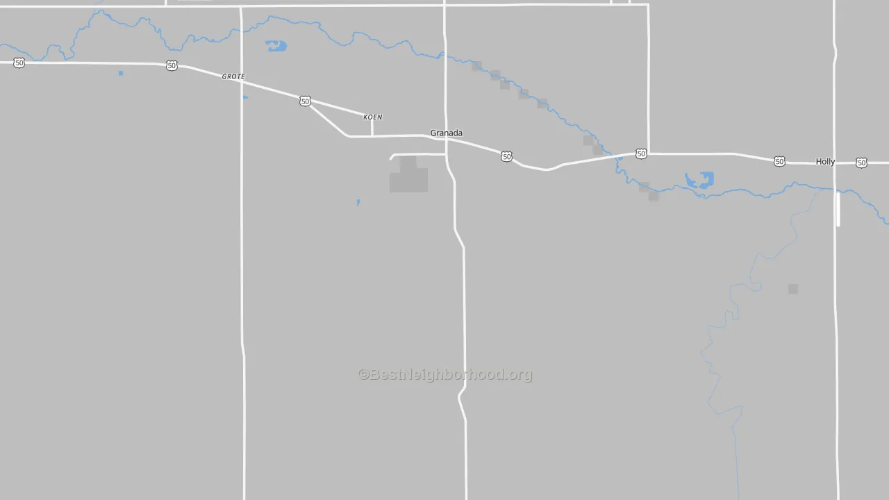 Transit Grade map of Granada, CO