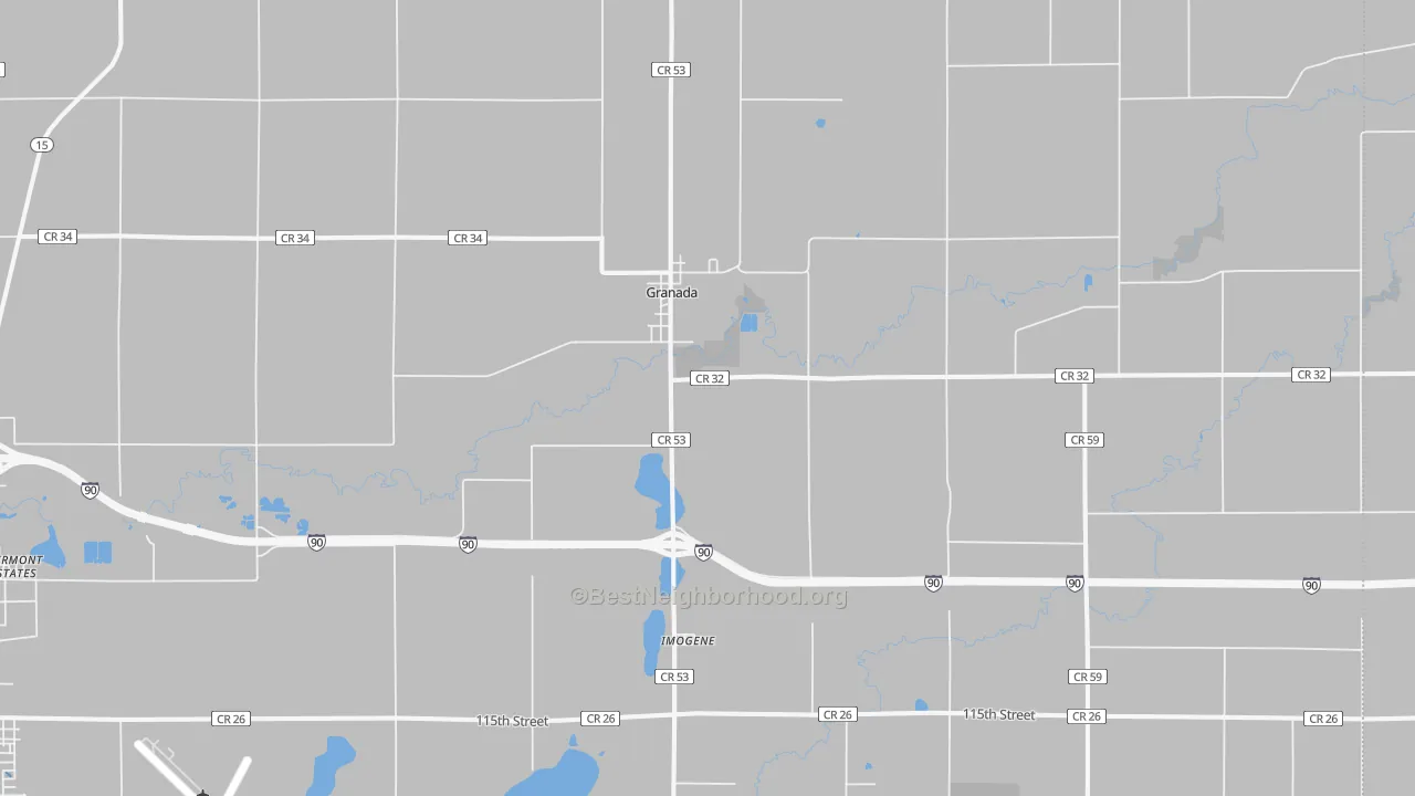 Transit Grade map of Granada, MN