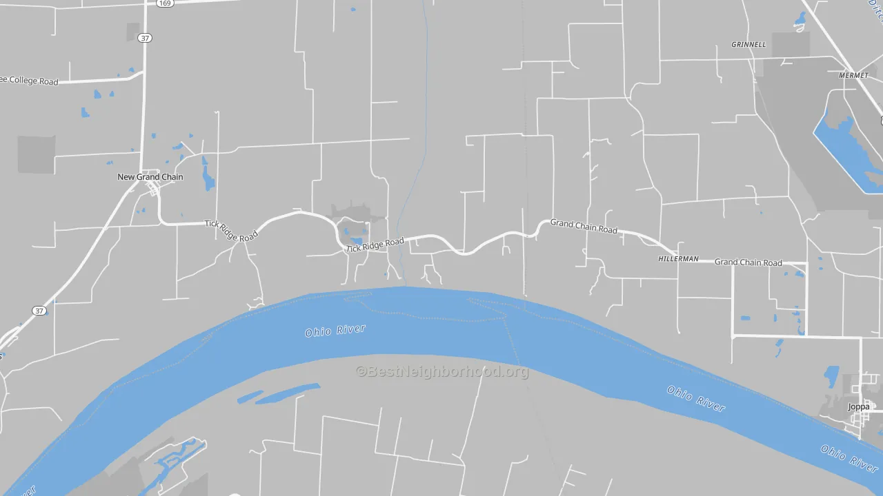 Transit Grade map of Grand Chain, IL