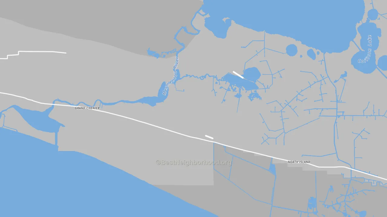 Transit Grade map of Grand Chenier, LA