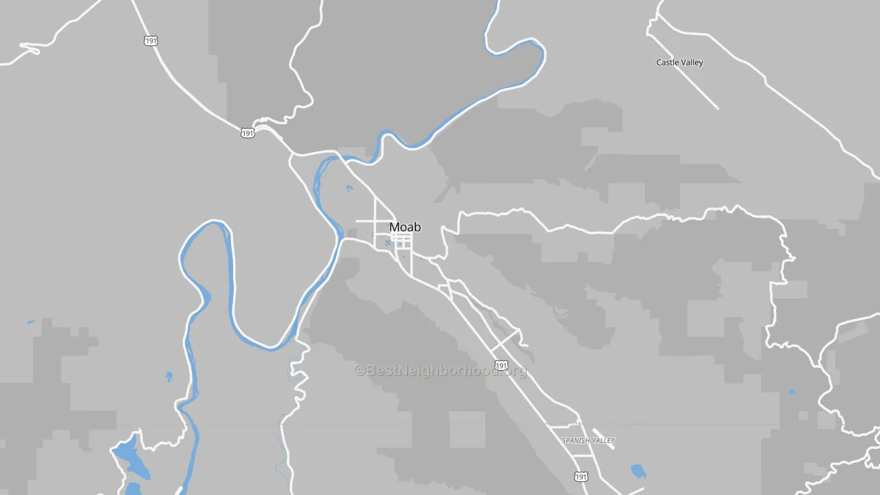 Transit Grade map of Grand County, UT