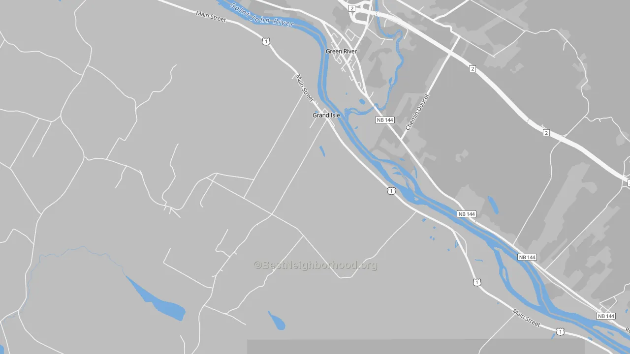 Transit Grade map of Grand Isle, ME