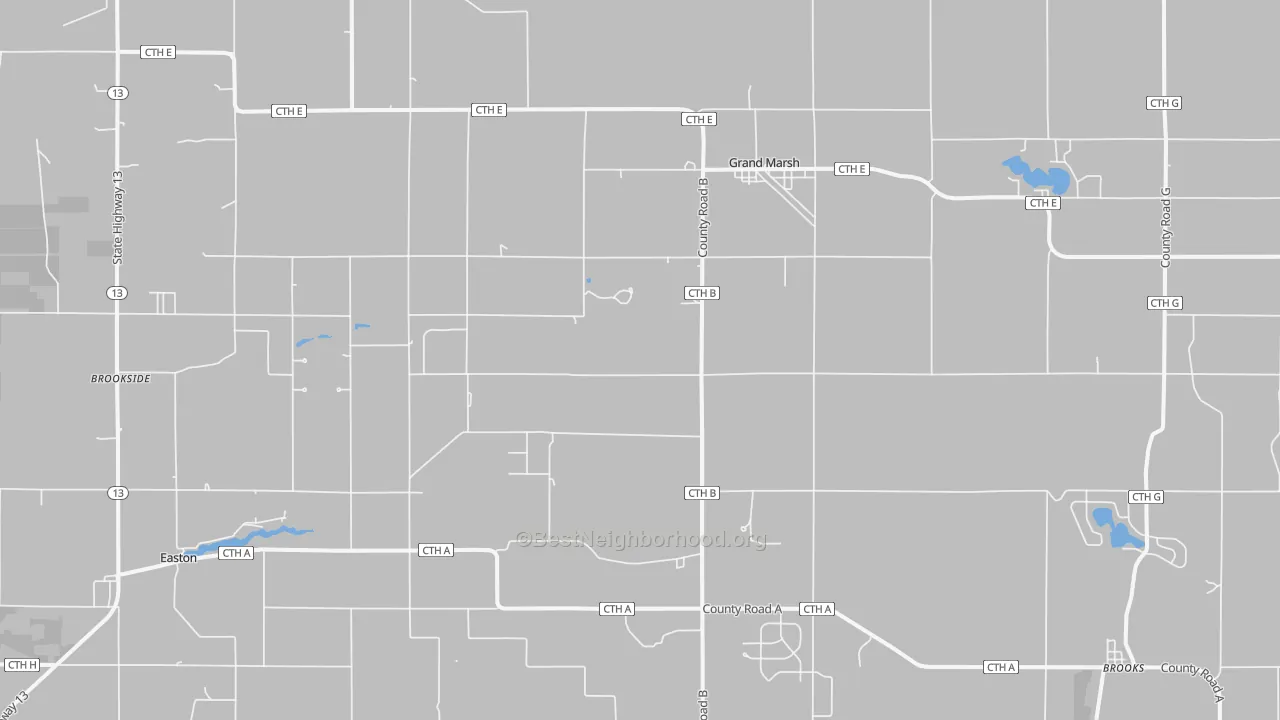 Transit Grade map of Grand Marsh, WI