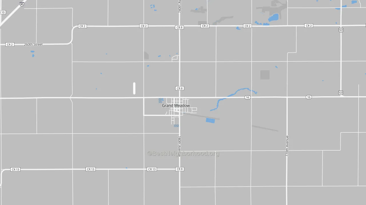 Transit Grade map of Grand Meadow, MN