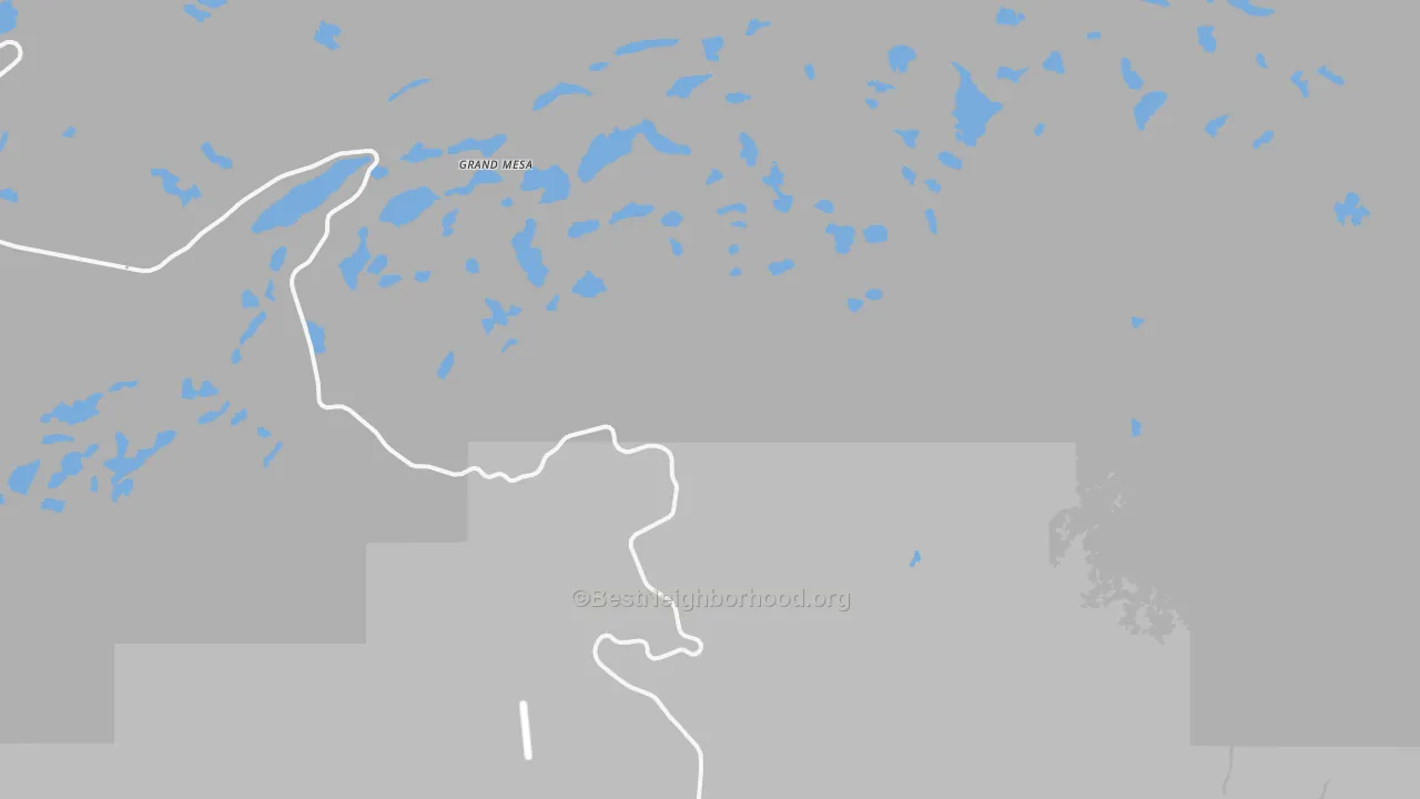 Transit Grade map of Grand Mesa, CO