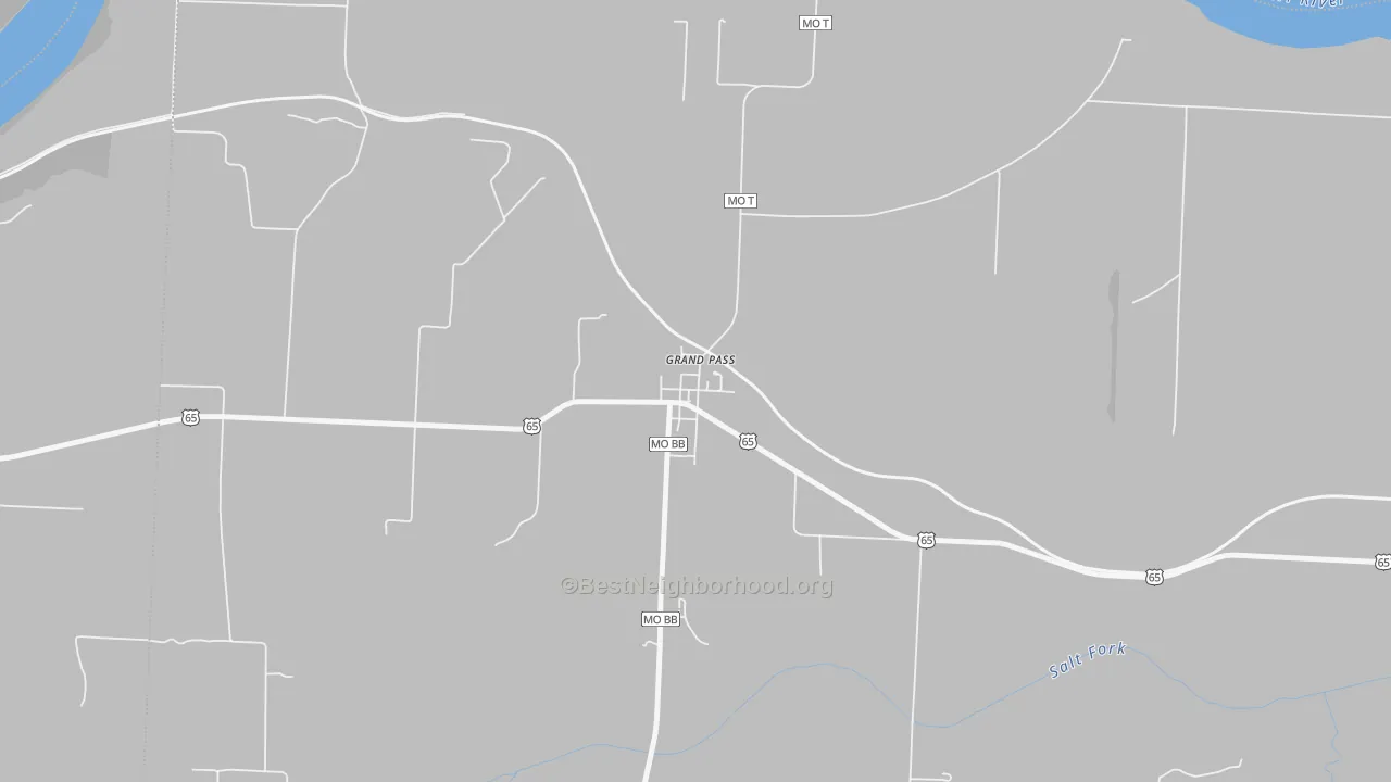 Transit Grade map of Grand Pass, MO