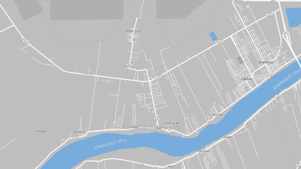 Transit Grade map of Grand Point, LA