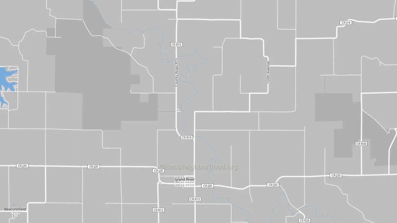 Transit Grade map of Grand River, IA