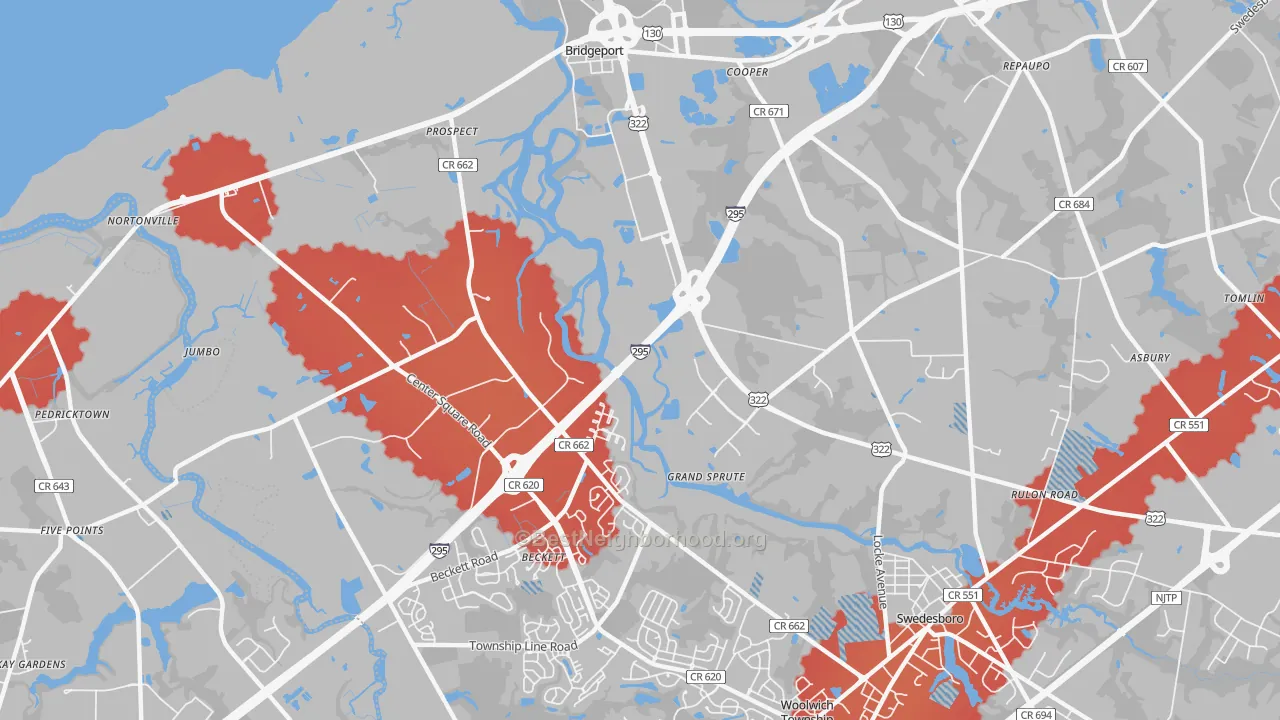 Transit Grade map of Grand Sprute, NJ