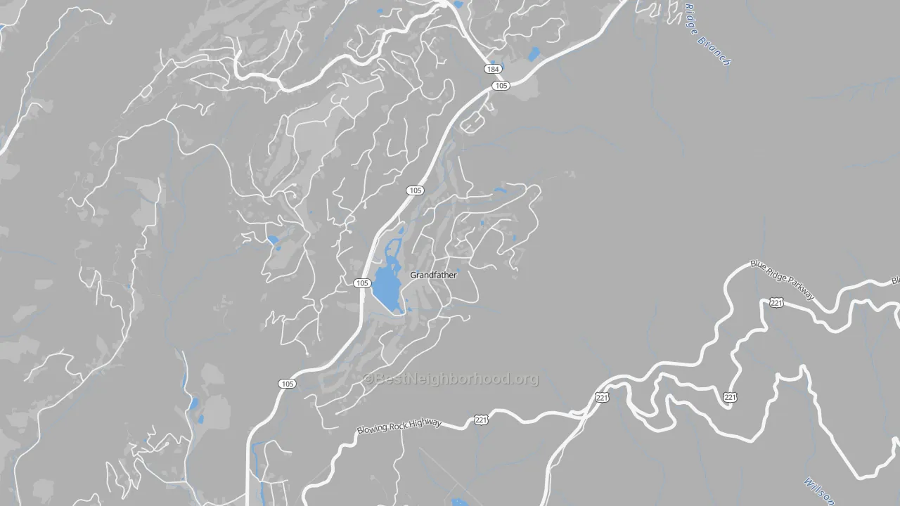 Transit Grade map of Grandfather, NC