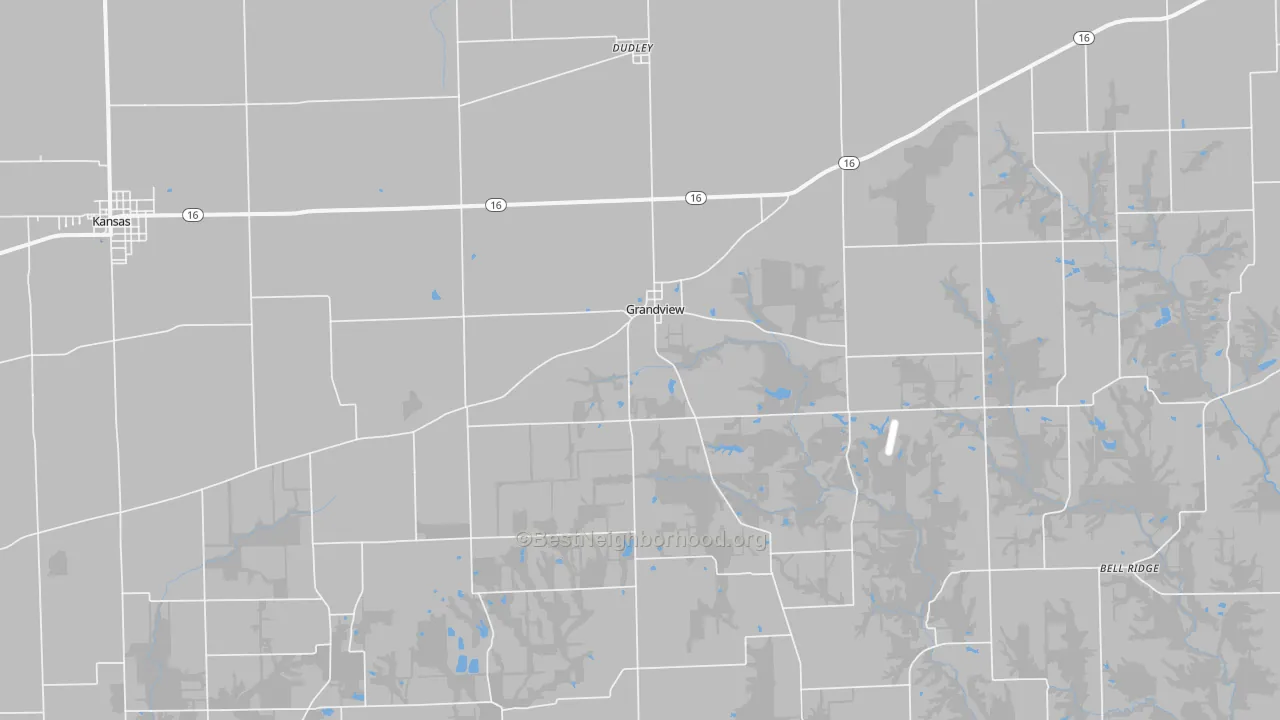 Transit Grade map of Grandview, IL