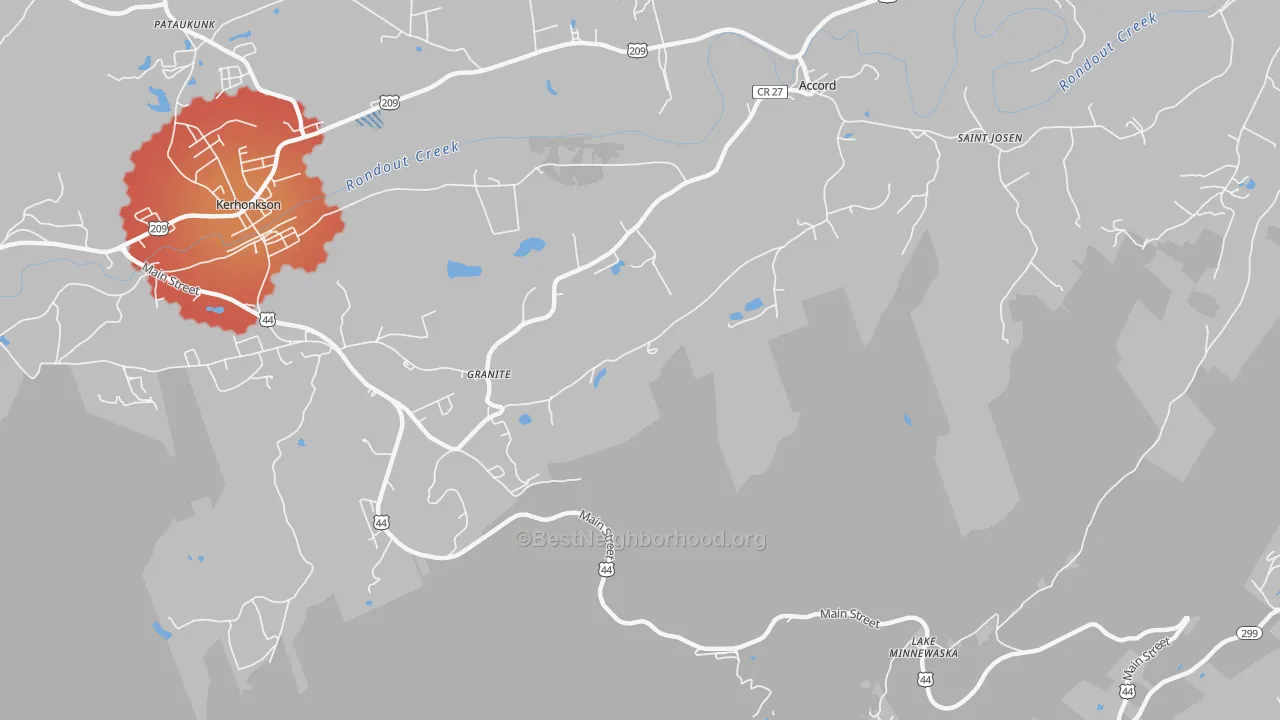 Transit Grade map of Granite, NY