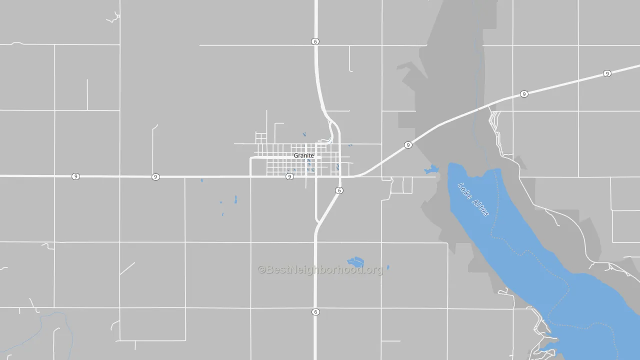 Transit Grade map of Granite, OK