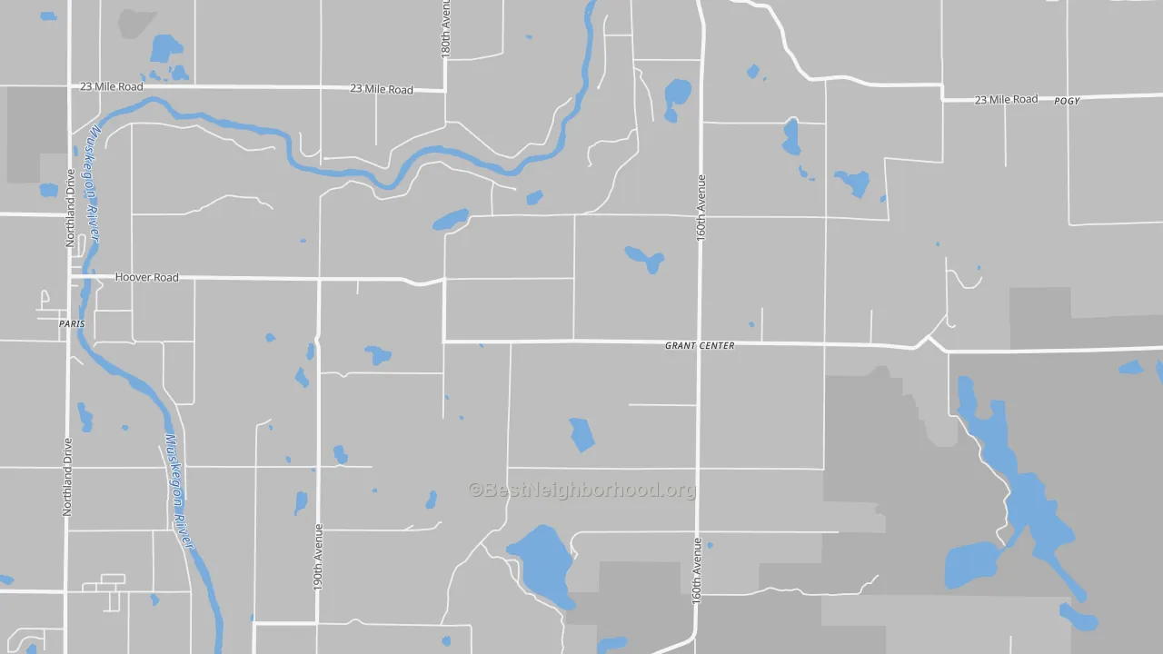 Transit Grade map of Grant Center, MI