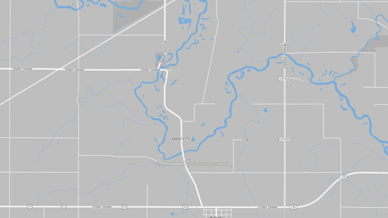 Transit Grade map of Grant City, IA
