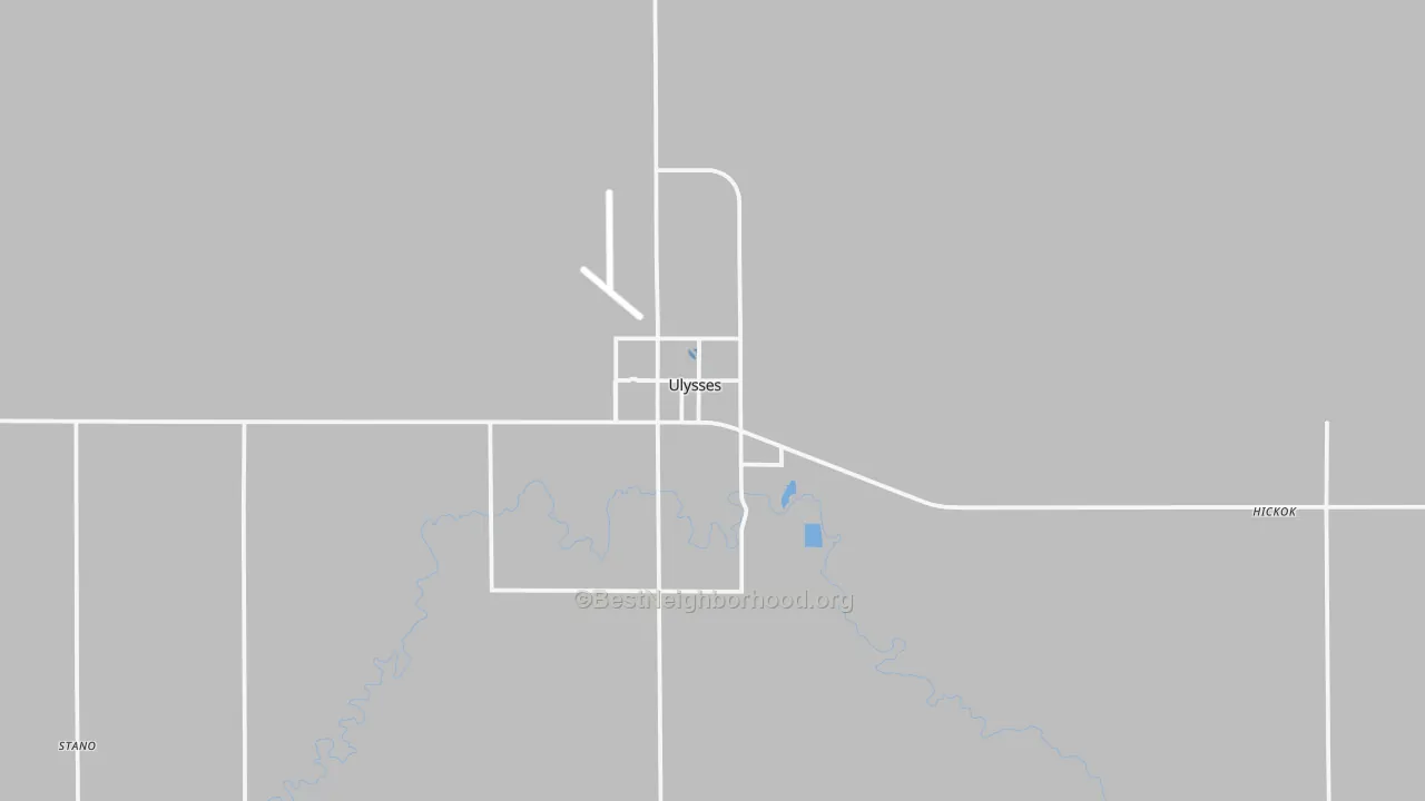 Transit Grade map of Grant County, KS