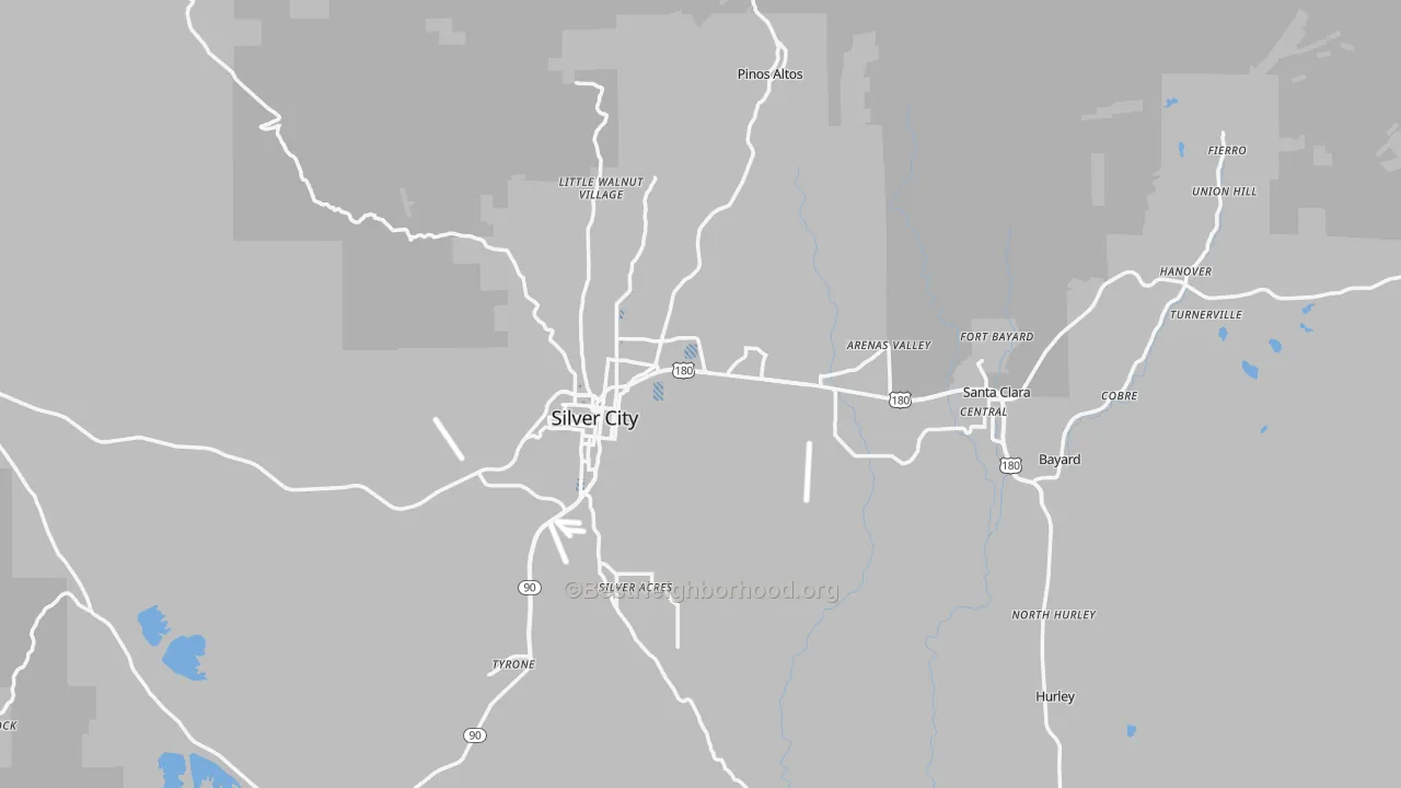 Transit Grade map of Grant County, NM