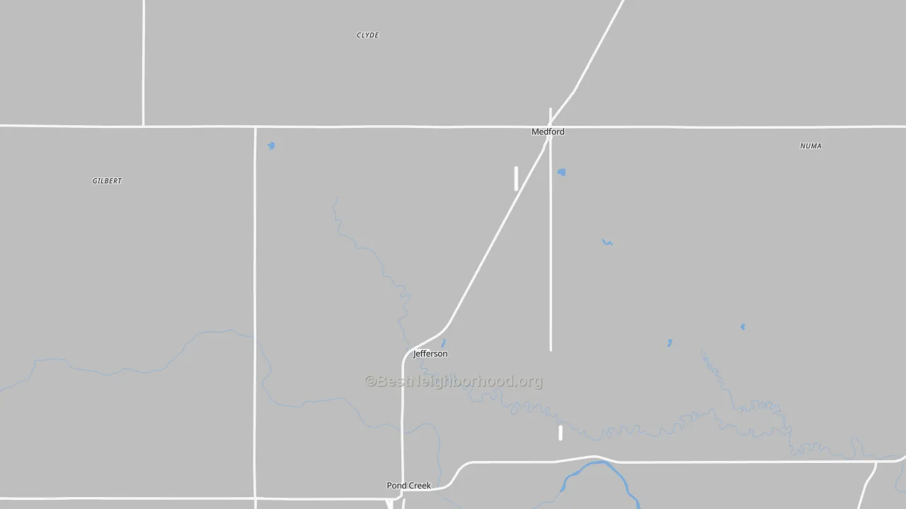 Transit Grade map of Grant County, OK