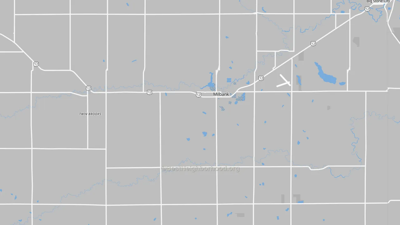 Transit Grade map of Grant County, SD
